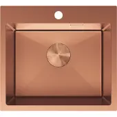 Mexen Solix roestvrijstalen spoelbak 1-komerig 500 x 450 , koper - 6402501000-65