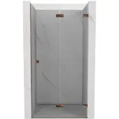 Mexen Lunar-F vouwdeur douchedeur rechts 95 , transparant, roze goud - 836-095-000-60-00-P