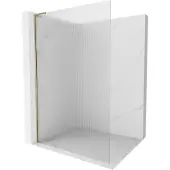 Mexen Kioto L Douchewand Walk-in 80 x 200 , strepen, goud - 800-080-103-50-09