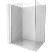 Mexen Kioto douchewand Walk-in 115 x 110 , transparant, wit - 800-115-202-20-00-110