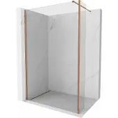 Mexen Kioto douchewand Walk-in 160 x 30 , transparant, roze goud - 800-160-212-60-00-030