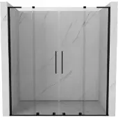 Mexen Velar L Duo schuif douchedeur 170 , transparant, zwart - 871-170-003-02-70