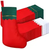 Semoic 36 stuks kerstsokken, feestgunsten, kousen