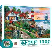 Master Pieces 1000 Piece EZ Grip Puzzel voor Volwassenen, Familie, of Jongeren - Vuurtoren Bewakers - 23.5"x34"