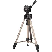 Hama Tripod 1/4 inch Werkhoogte: 64 - 160 cm Champagne Incl. tas, Waterpas