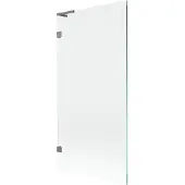 Mexen Lunar L badscherm 1-delig 90 x 150 , transparant, kanonmetaal - 897L-090-000-95-00