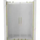 Mexen Velar L Duo schuifdouchedeur 150 , matglas, goud - 871-150-003-32-50