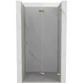 Mexen Lunar-F opvouwbare douchedeur rechts 100 , transparant, goud - 836-100-000-50-00-P
