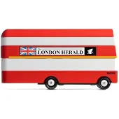 Candylab Toys Houten voertuig - - CNDL300 - London Bus - Rood - 3 jaar en ouder