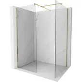 Mexen Kioto douchewand Walk-in 110 x 100 , transparant, goud - 800-110-202-50-00-100