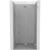 Mexen Lunar-F opklapbare douchedeur rechts 60 , transparant, chroom - 836-060-000-01-00-P