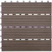 Mendler WPC hout vloertegel 11 stuks (L Coffee)