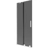 Mexen Velar 2-delige verschuifbare badwand 85 x 150 , grafiet, wit - 896-085-000-41-20