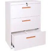 MCW Hangmappenkast -A10, archiefkast stalen kantoorkast, A4 afsluitbaar ~ 103x76x46cm wit