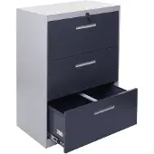 MCW Hangmappenkast -A10, archiefkast stalen kantoorkast, A4 afsluitbaar ~ 103x76x46cm grijs-donkergrijs