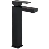 Mexen Cube hoge wastafelkraan, zwart - 72910-70