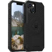 Rokform - iPhone 14 Case Rugged Series Dual Magnetic iPhone Cover met RokLock Twist Lock Beschermende Apple Gear Drop Tested Armor Zwart