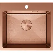 Mexen Solix roestvrijstalen spoelbak 1-kamer 500 x 450 , koper HC - 6402501000-65HC