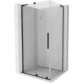Mexen Velar L schuifdouchecabine 100 x 110 , transparant, zwart - 871-100-110-03-70