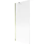 Mexen Next badwand 1-delig 80 x 150 , gestreept, goud - 895-080-000-00-09-50