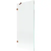 Mexen Lunar douchewand 1-delige 80 x 150 , transparant, roze goud - 897-080-000-60-00