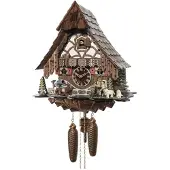 Engstler - model 46619/8 - Kuckucksuhr (cuckoo clock) - 8-daags kettingaangedreven uurwerk - Walnoot