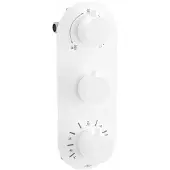 Mexen Kai thermostatische bad-douchekraan met 3 uitgangen, wit - 77603-20
