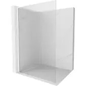Mexen Kioto L douchewand Walk-in 70 x 200 , strepen, wit - 800-070-103-20-09