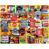 White Mountain puzzel met pindakaas en gelei, voedselpuzzels van 1000 stukjes voor gezinnen