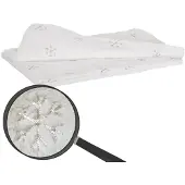 MCW Deken sneeuw, sprei gezellig deken deken bank, pluizig wit pailletten 150x120cm