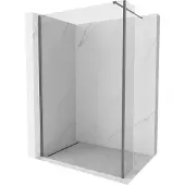 Mexen Kioto douchewand Walk-in 120 x 30 , transparant, gun metal - 800-120-212-95-00-030