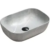 Mexen Rita opzetwastafel 45 x 32 cm, grijze steen - 21084596