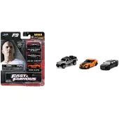 Jada Toys Nano Hollywood Rides Fast & Furious 3 PK F9 Zwart