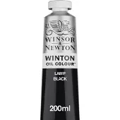 Winsor & Newton Winton olieverf 337 lamp black (200ml)