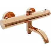 Mexen Kai thermostatische bad-douchekraan, roze goud - 77900-60