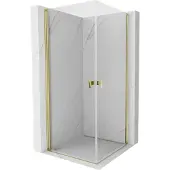 Mexen Mist-B Duo draaibare douchecabine 85 x 85 , transparant, goud - 8A2-085-085-50-00