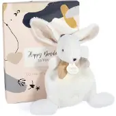 Doudou et Compagnie Doudou - Doudou en compagnie - Happy Wild - Wit - Unisex - 17 cm