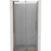 Mexen Velar L schuifdeur douchedeur 120 , transparant, roze goud - 871-120-003-01-60