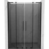 Mexen Velar L Duo schuif douchedeur 160 , grafiet, zwart - 871-160-003-42-70