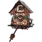 Engstler - 413 - Cuckoo clock - 1-daags kettingaangedreven uurwerk - Walnoothout