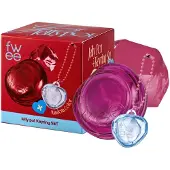 FWEE Glowy Jelly Pot + Keychain SET | Dewy Jelly Lip & Blush Color Tinted Glow Jelly Balm Dewy Buildable Finish - Berry Jam (Peony Pink) | 0.14 oz
