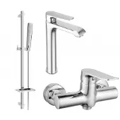 Mexen Pecos DQ72 doucheset, chroom - 72714DQ72-00