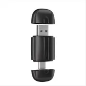 Melitt Draadloze Smart Car Adapter 2-in-1 Carplay-ondersteuning