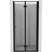 Mexen Mist-F vouwdeur douche rechts 85 , zwart frame, zwart - 8A6-085-000-70-70-P