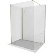 Mexen Kioto douchescherm Walk-in 120 x 100 , transparant, goud - 800-120-212-50-00-100