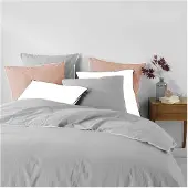 Douceur d'intérieur 3-delige Bedset "Linette" 240x220cm Grijs