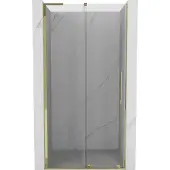 Mexen Velar L schuifbare douchedeur 90 , transparant, goud - 871-090-003-01-50