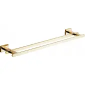 Mexen Arno dubbele handdoekhouder, goud - 7020725-50
