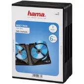 Hama Dvd Box 6, Black, Pack Of 3 Pieces