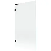 Mexen Lunar L badwand 1-delig 100 x 150 , transparant, zwart - 897L-100-000-70-00
